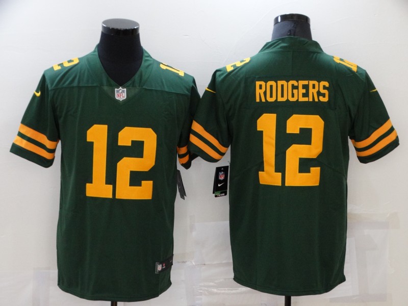 Men's Green Bay Packers Aaron Rodgers #12 Green Alternate Legend Jersey